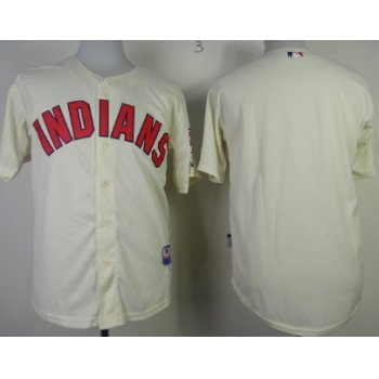 Cleveland Indians Blank Cream Jersey