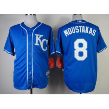 Kansas City Royals #8 Mike Moustakas 2014 Blue Jersey