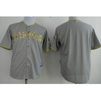 Pittsburgh Pirates Blank Gray With Camo Jersey