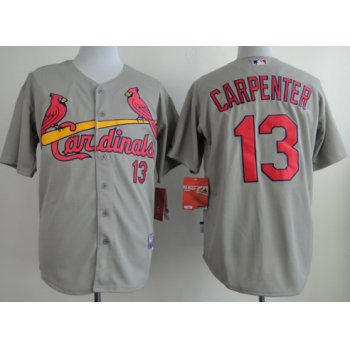 St. Louis Cardinals #13 Matt Carpenter Gray Jersey