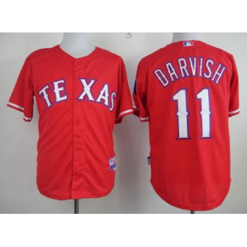 Texas Rangers #11 Yu Darvish 2014 Red Jersey
