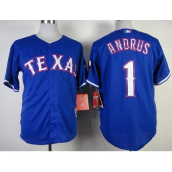 Texas Rangers #1 Elvis Andrus 2014 Blue Jersey