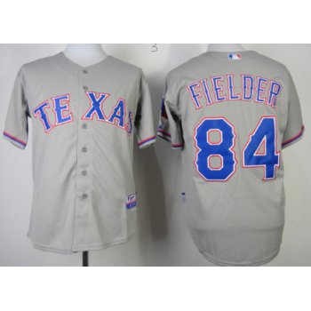 Texas Rangers #84 Prince Fielder 2014 Gray Jersey