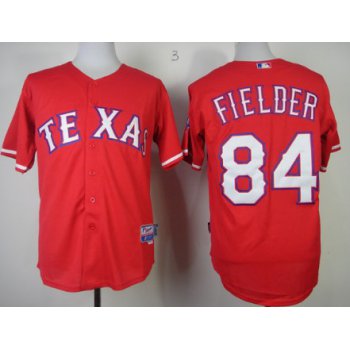 Texas Rangers #84 Prince Fielder 2014 Red Jersey