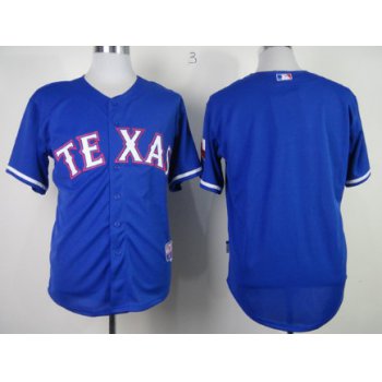 Texas Rangers Blank 2014 Blue Jersey