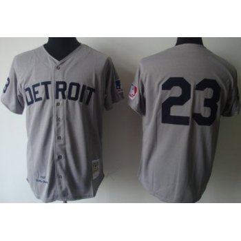 Detroit Tigers #23 Willie Horton 1969 Gray Wool Throwback Jersey