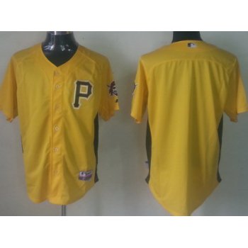 Pittsburgh Pirates Blank Yellow BP Jersey
