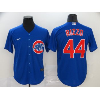 Men's Chicago Cubs #44 Anthony Rizzo Blue Stitched MLB Cool Base Nike Jersey