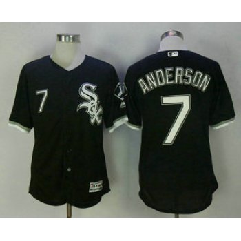 Men's Chicago White Sox #7 Tim Anderson Black Stitched MLB Flex Base Jersey
