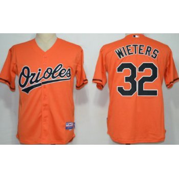 Baltimore Orioles #32 Matt Wieters Orange Jersey