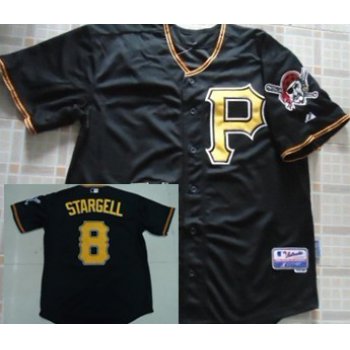 Pittsburgh Pirates #8 Willie Stargell Black Cool Base Jersey