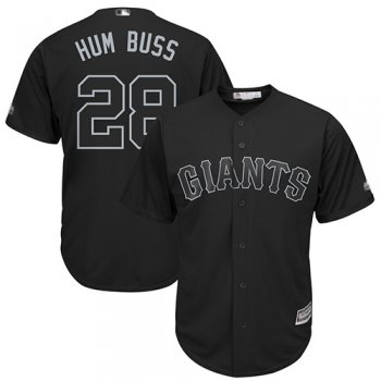 Giants #28 Buster Posey Black Hum Buss Players Weekend Cool Base Stitched Baseball Jersey
