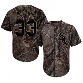 White Sox #33 James McCann Camo Realtree Collection Cool Base Stitched Baseball Jersey