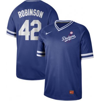 Dodgers #42 Jackie Robinson Royal Authentic Cooperstown Collection Stitched Baseball Jersey
