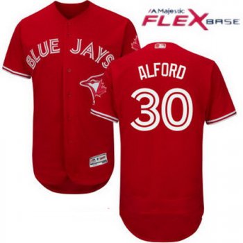 Men's Toronto Blue Jays #30 Anthony Alford Red Stitched MLB 2017 Majestic Flex Base Jersey