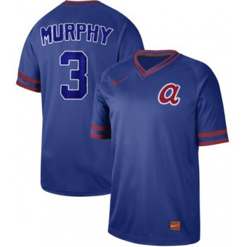 Braves #3 Dale Murphy Royal Authentic Cooperstown Collection Stitched Baseball Jersey