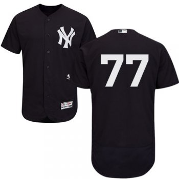Men's New York Yankees #77 Clint Frazier Navy Blue Flexbase Authentic Collection Stitched Baseball Jersey