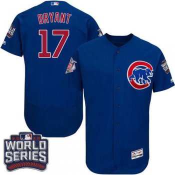 Cubs #17 Kris Bryant Blue Flexbase Authentic Collection 2016 World Series Bound Stitched MLB Jersey