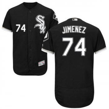 Men's Chicago White Sox #74 Eloy Jimenez Black Flexbase Jersey