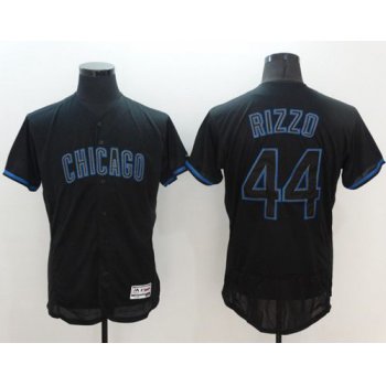 Cubs #44 Anthony Rizzo Black Fashion Flexbase Authentic Collection Stitched MLB Jersey