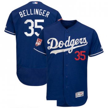 Men's Los Angeles Dodgers 35 Cody Bellinger Royal 2019 Spring Training Flexbase Jersey