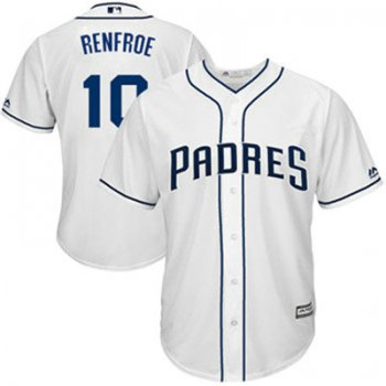 San Diego Padres 10 Hunter Renfroe White New Cool Base Stitched Baseball Jersey