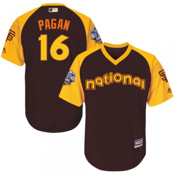 Angel Pagan Brown 2016 MLB All-Star Jersey - Men's National League San Francisco Giants #16 Cool Base Game Collection