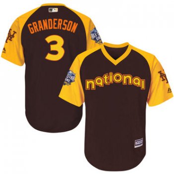 Curtis Granderson Brown 2016 MLB All-Star Jersey - Men's National League New York Mets #3 Cool Base Game Collection