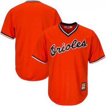 Men's Baltimore Orioles Majestic Blank Orange Alternate Big & Tall Cooperstown Cool Base Team Jersey