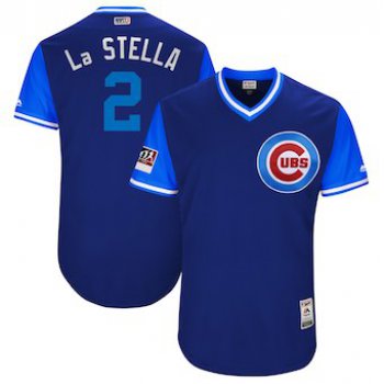 Men's Chicago Cubs 2 Tommy La Stella La Stella Majestic Royal 2018 Players' Weekend Authentic Jersey
