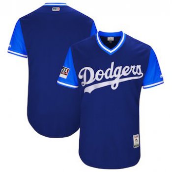 Men's Los Angeles Dodgers Blank Majestic Navy 2018 Players' Weekend Authentic Team Jersey