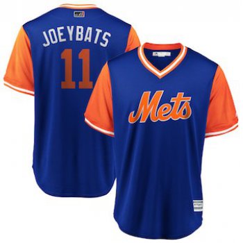 Men's New York Mets 11 Jose Bautista JoeyBats Royal 2018 Players' Weekend Cool Base Jersey