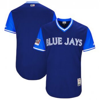 Men's Toronto Blue Jays Blank Majestic Royal 2018 Players' Weekend Authentic Team Jersey