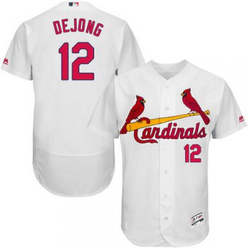 St.Louis Cardinals #12 Paul DeJong White Flexbase Authentic Collection Stitched Baseball Jersey