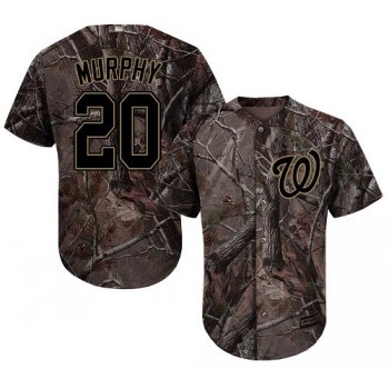 Washington Nationals #20 Daniel Murphy Camo Realtree Collection Cool Base Stitched Baseball Jersey