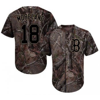 Boston Red Sox #18 Mitch Moreland Camo Realtree Collection Cool Base Stitched MLB Jersey