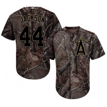 LA Angels of Anaheim #44 Reggie Jackson Camo Realtree Collection Cool Base Stitched MLB Jersey