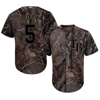 Tampa Bay Rays #5 Matt Duffy Camo Realtree Collection Cool Base Stitched MLB Jersey