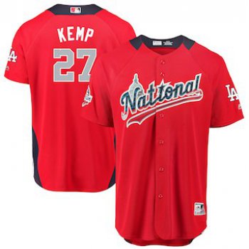 Men's National League #27 Matt Kemp Majestic Red 2018 MLB All-Star Game Home Run Derby Player Jersey
