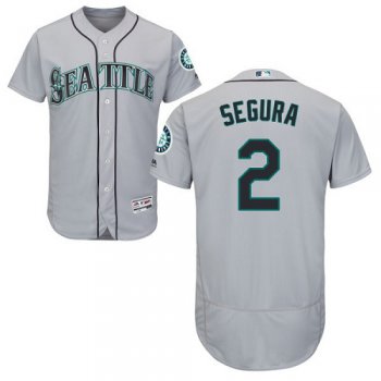 Seattle Mariners #2 Jean Segura Grey Flexbase Authentic Collection Stitched Baseball Jersey