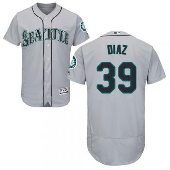 Seattle Mariners #39 Edwin Diaz Grey Flexbase Authentic Collection Stitched Baseball Jersey
