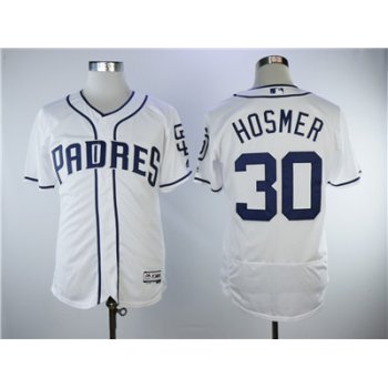 Men's San Diego Padres #30 Eric Hosmer White Cool Base Jersey