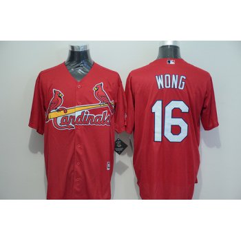 Men's St. Louis Cardinals #16 Kolten Wong Red 2015 MLB Cool Base Jersey