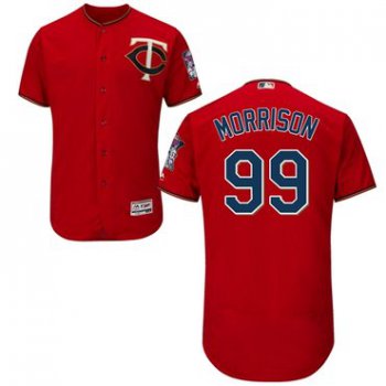Minnesota Twins #99 Logan Morrison Red Flexbase Authentic Collection Stitched Baseball Jersey