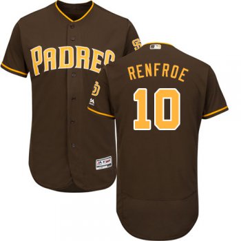 San Diego Padres #10 Hunter Renfroe Brown Flexbase Authentic Collection Stitched Baseball Jersey