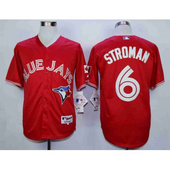 Men's Toronto Blue Jays #6 Marcus Stroman Red 2015 Canada Day Cool Base Jersey