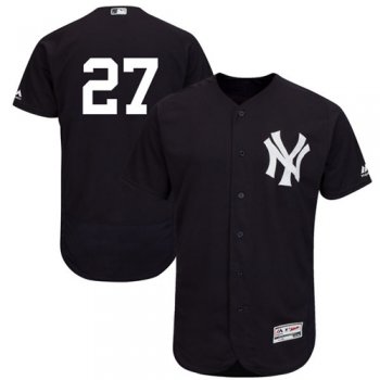 Men's New York Yankees #27 Giancarlo Stanton Navy Blue Flexbase Authentic Collection Stitched MLB Jersey
