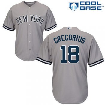 New York Yankees #18 Didi Gregorius Grey New Cool Base Stitched MLB Jersey