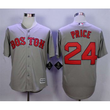 Men's Boston Red Sox #24 David Price Grey New Cool Base Jersey