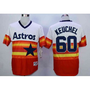 Men's Houston Astros #60 Dallas Keuchel Orange Cool Base Cooperstown Collection Jersey